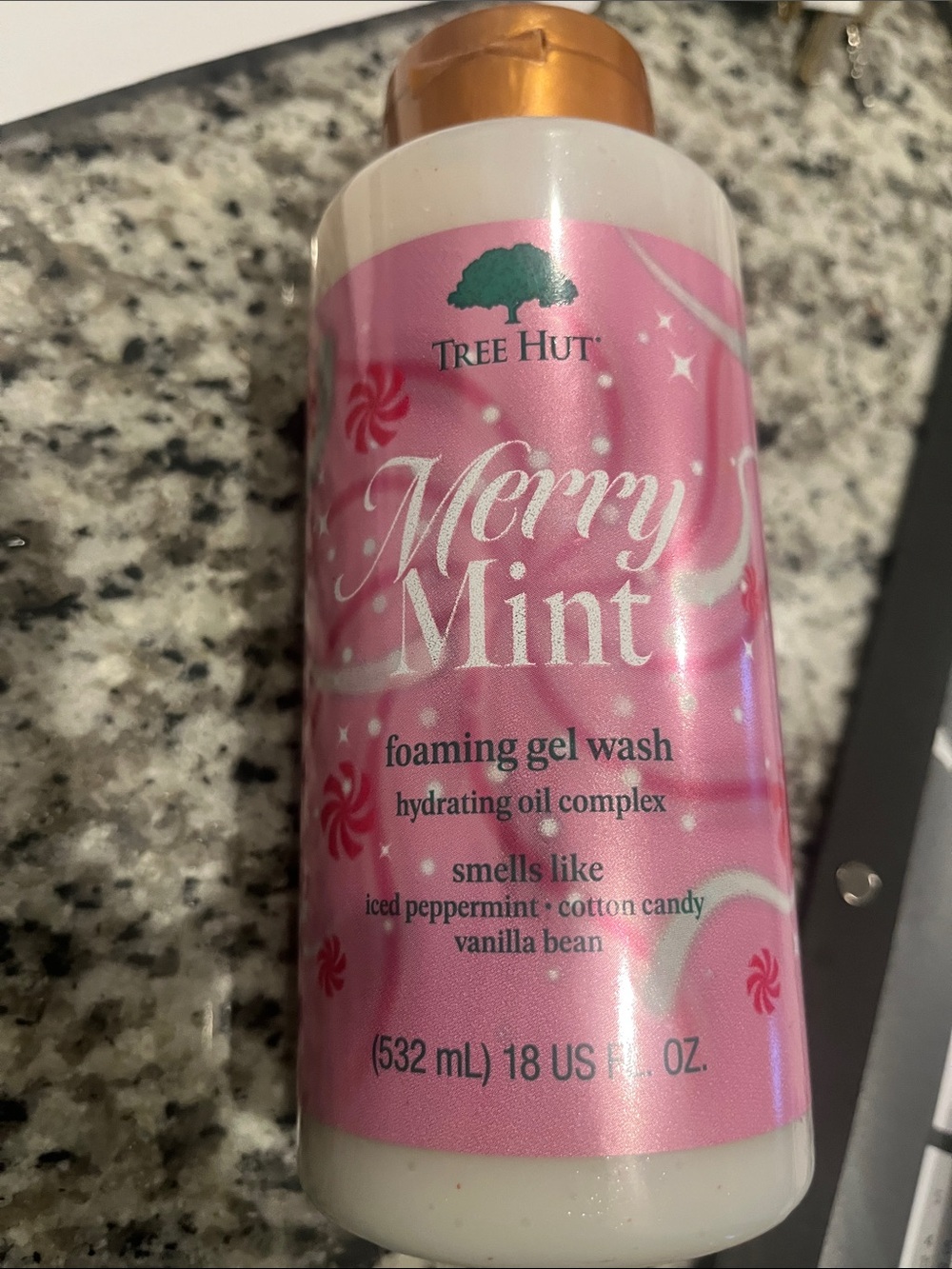Tree Hut Merry Mint Foaming Gel Wash - Pink